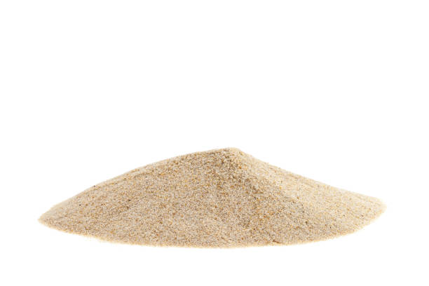 istock Pile of sand isolated on white background. 670776522