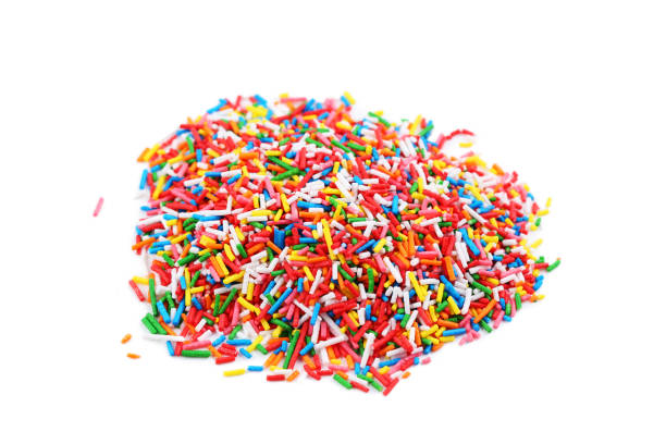istock Colorful sprinkles isolated on a white 670777676