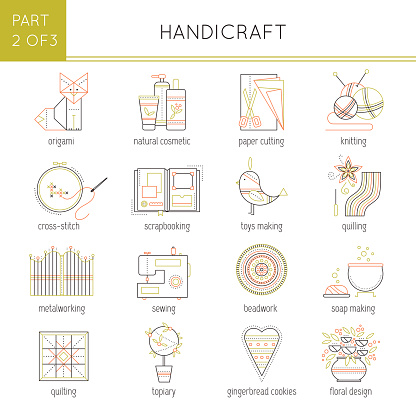 Hand Set Types Types Of Handmade Set Stock Illustration - Download Image Now - Soap ...