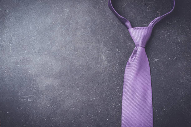 istock Elegant purple necktie. 670805718