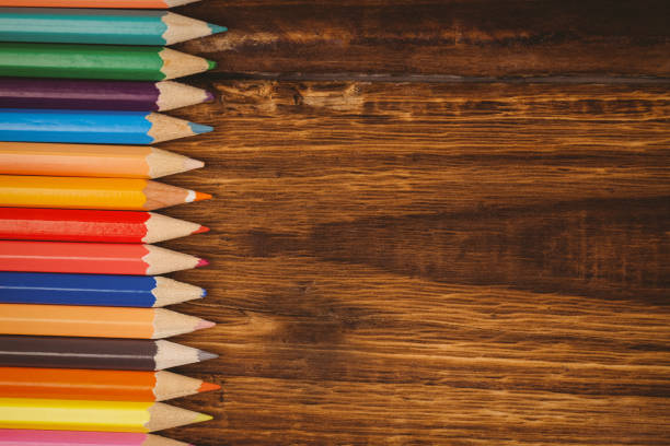 istock School supplies on desk with copy space 670812238