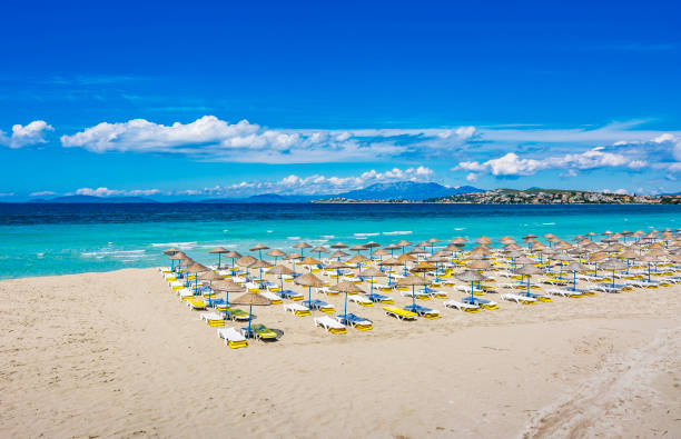 istock Ilica Beach view at spring time in the Turkey 670815282