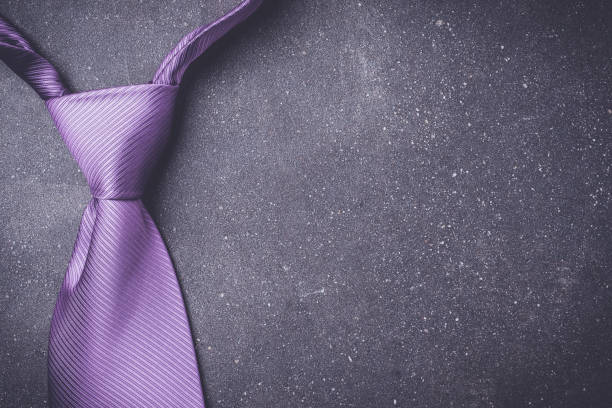 istock Elegant purple necktie. 670822388