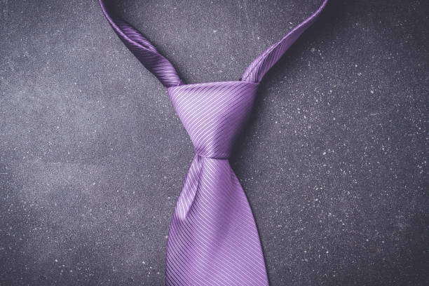 istock Elegant purple necktie. 670828684