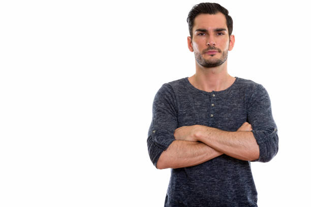 istock Studio shot of young handsome man with arms crossed 670832208