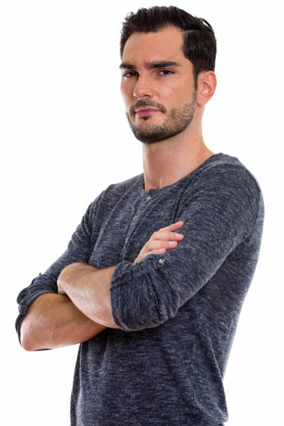 istock Studio shot of young handsome man with arms crossed 670834824