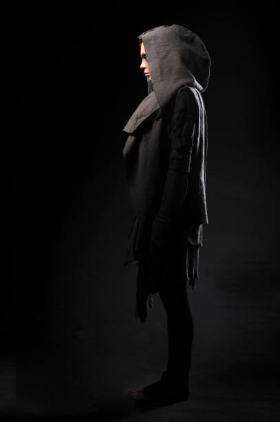 istock Warrior woman in different design clothes and camouflage 670839492