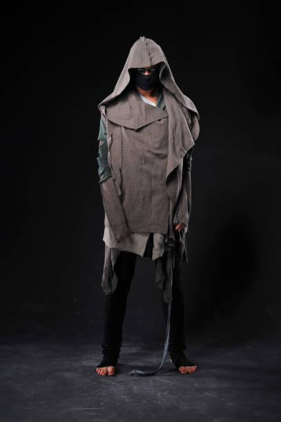 istock Warrior woman in different design clothes and camouflage 670843324