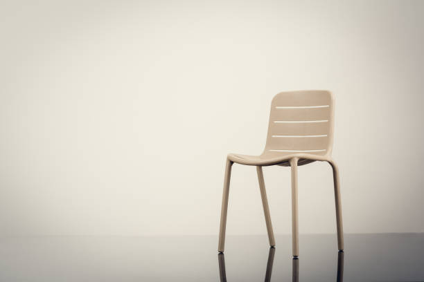 istock One chair on the floor 670848580