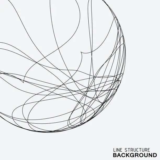 Vector illustration of line pattern background