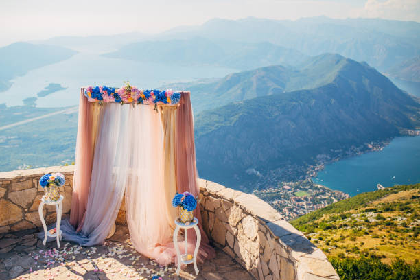 istock Wedding ceremony in the mountains 670880120