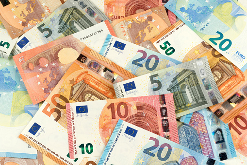 euro nota Banco fondo financiero photo