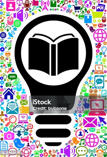 istock Book Technology Web Vector Background Pattern 670902578