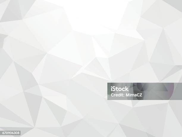 Gray Paper Geometric Background Wallpaper Stock Illustration - Download Image Now - Low-Poly-Modelling, Gray Background, Backgrounds