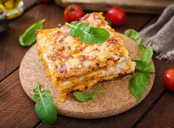 istock Classic Lasagna with bolognese sauce. 670917852