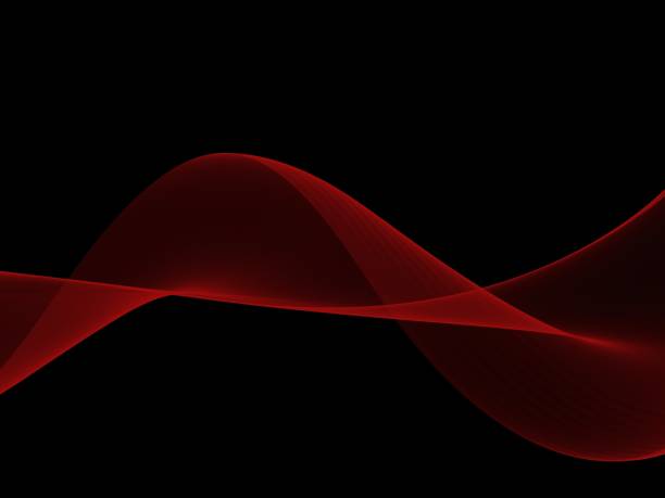 istock Abstract illustration of wavy flowing energy 670925862