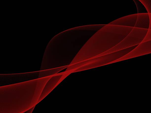 istock Abstract illustration of wavy flowing energy 670927626