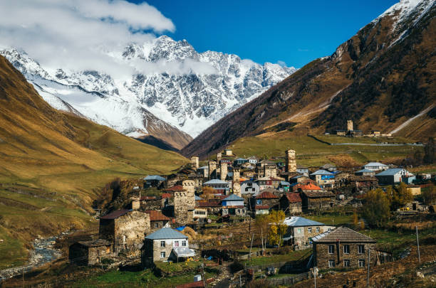 istock Svanetian Towers in Ushguli, Upper Svanetia, Georgia 670934074