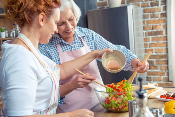 istock Women cooking together 670941662