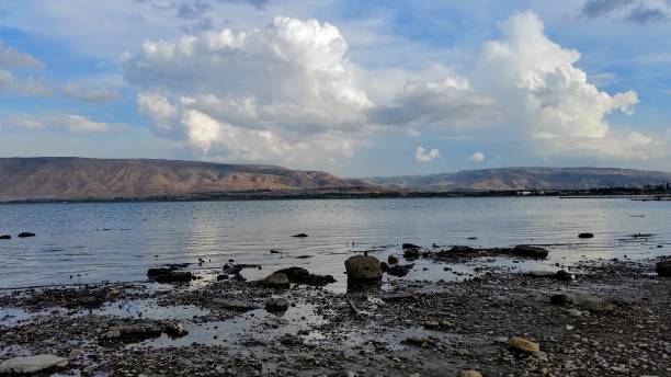 istock Stillness on the sea of Galilee 670949842