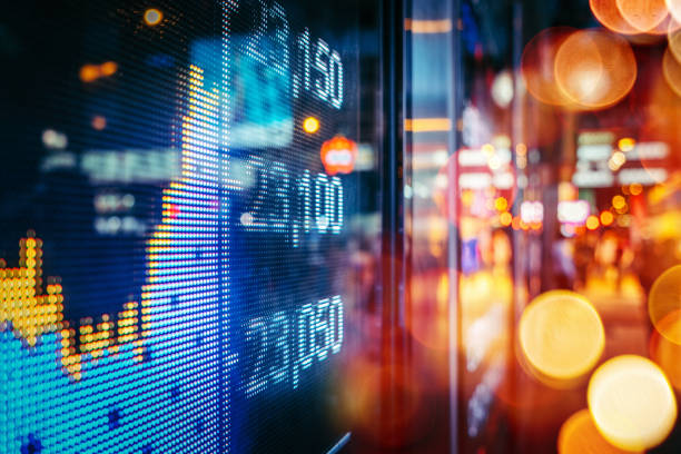 istock Display stock market numbers 670949860