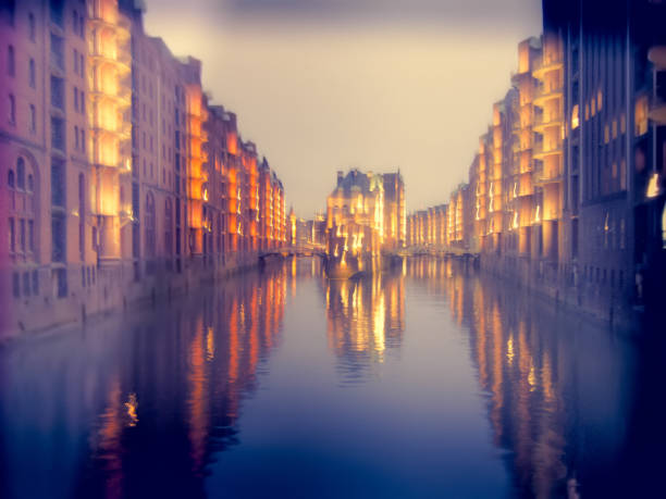 Speicherstadt district, Hamburg, Germany.