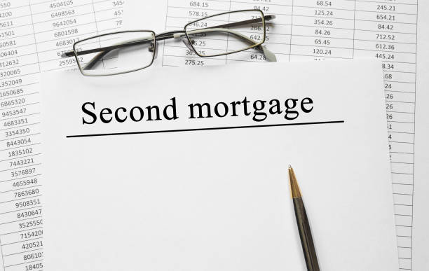 Second mortgage written on a piece of paper