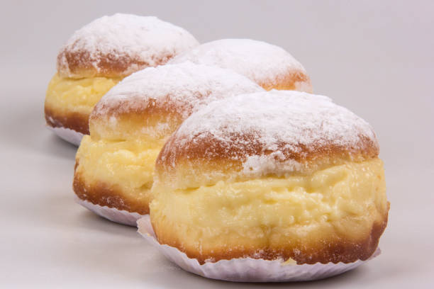 Sonho, Brazilian bakery dream. Brazilian typical sweet. stock photo