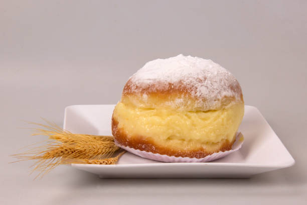 Sonho, Brazilian bakery dream. Brazilian typical sweet. stock photo