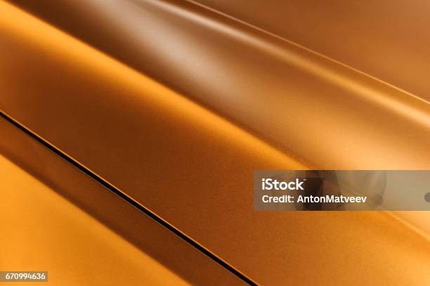 Bronze Sedan Bodywork Stock Photo - Download Image Now - Car, Close-up, Car Bodywork