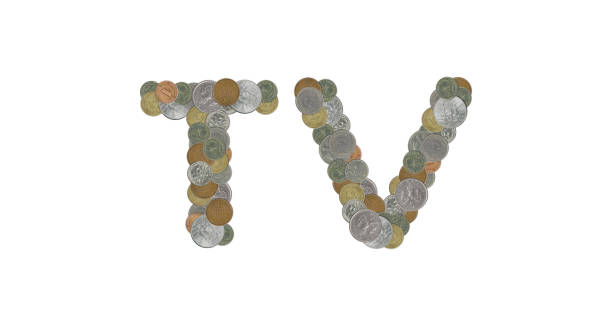 istock TV  – Coins on white background 670999594