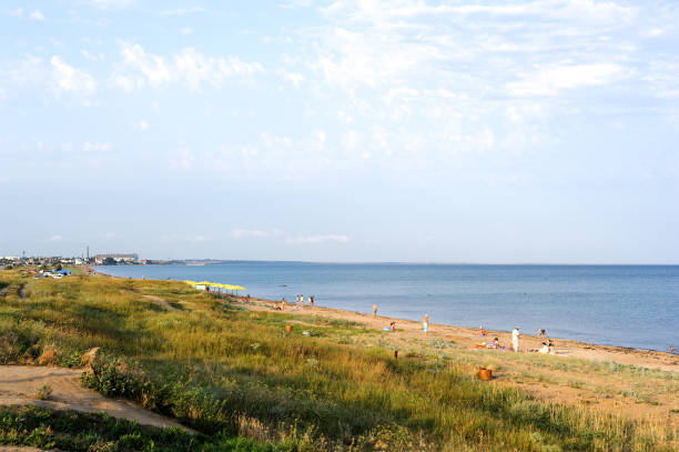 istock Sunset on the black sea, Crimea, Russia 671009106