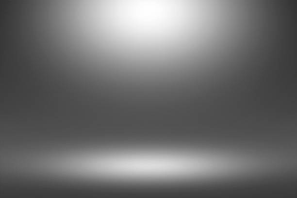 istock Product Showscase Spotlight on Black Background - Soft and Fuzzy Infinite Dark Floor 671022114