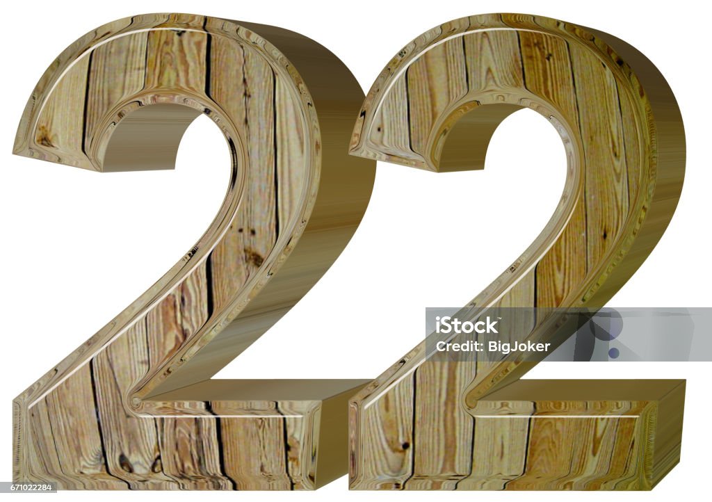 Vetores de Numeral 22 Vinte E Dois Isolado No Fundo Branco Render 3d e Vetores de Numeral 22 Vinte E Dois Isolado No Fundo Branco Render 3d e