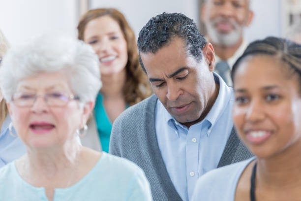 istock Confident business people attend seminar 671032460