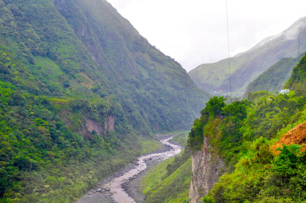 River in Banos de Agua Santa, Ecuador