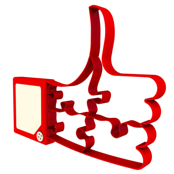istock Thumbs-up. Hand gesture in form of puzzle 671054120
