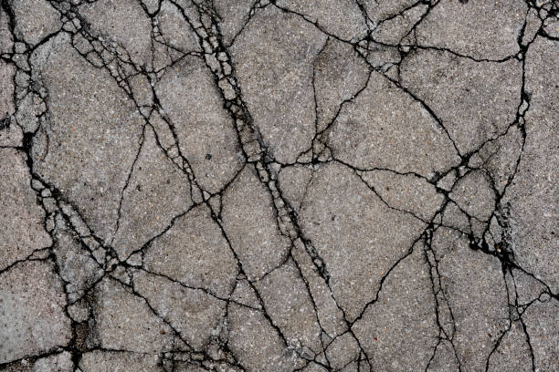 istock Cracked street concrete pavement, Penang, Malaysia 671068618