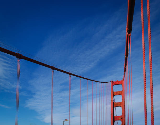 istock Golden Gate Bridge tower in San Francisco, CA 671114012