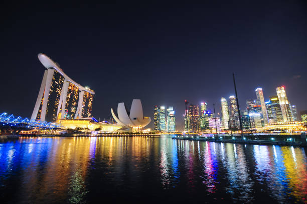 istock Panoramic view urban cityscape in singapore 671116882