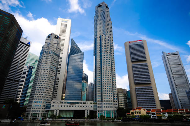 istock Panoramic view urban cityscape in singapore 671116954