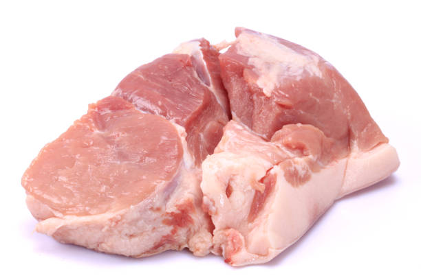 istock Raw pork meat   isolated on white background 671118150