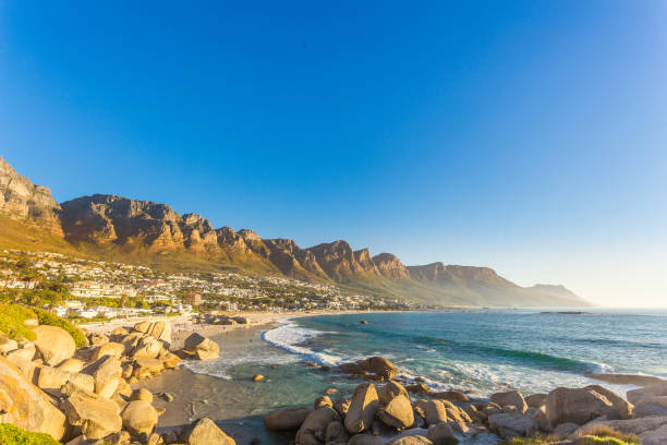 istock Clifton beach without people in the late afternoon 671120770