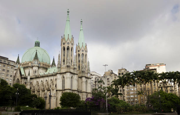 istock Se Cathedral in Sao Paulo, Brazil 671127720