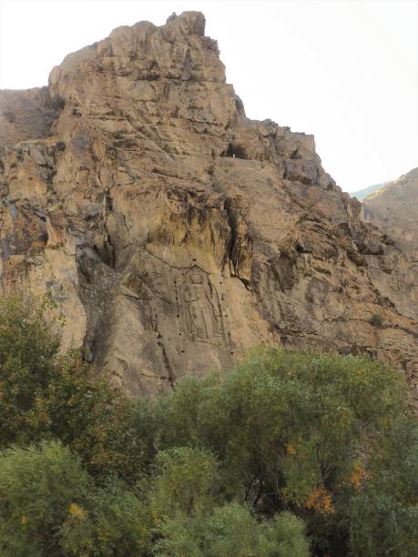 istock Kargah Buddha Mountain Rock Carving In Gilgit, Gilgit-Baltistan, Northern Pakistan 671133154