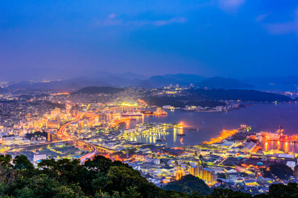 istock Sasebo, Nagasaki, Japan skyline 671133220