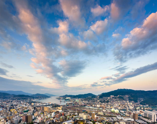 istock Nagasaki Japan Skyline 671133402