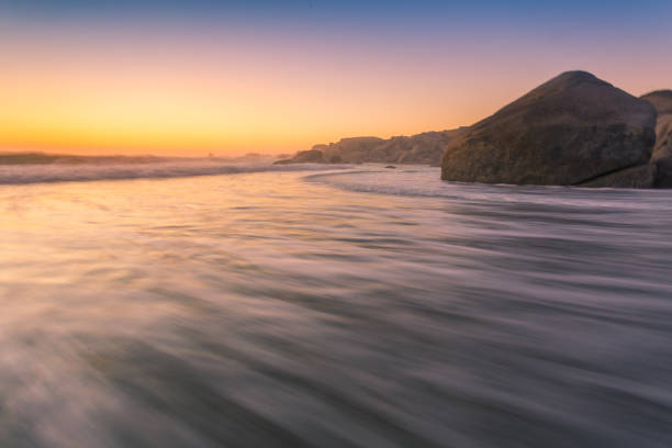 istock Clifton beach without people in the late afternoon 671136128