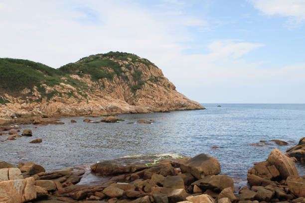 istock rocky sea coast  in shek o 671139850