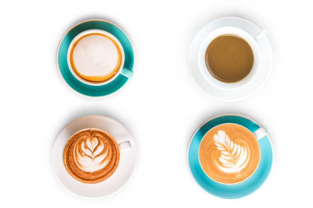 istock collection isolated of fresh coffee on white background,Clipping Path. 671146490